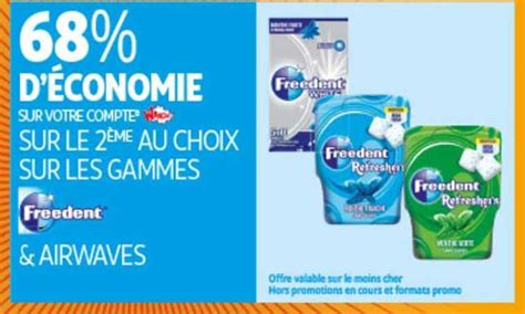 Promo Les Gammes Freedent Airwaves Chez Auchan Icatalogue Fr