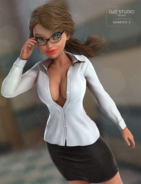 Sexy Librarian For Genesis 2 Females Textures Render State