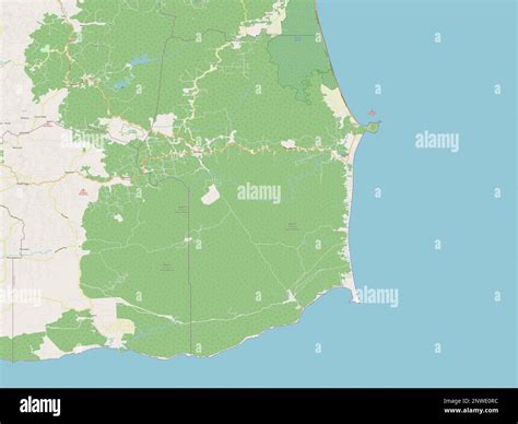 Rio Claro Mayaro Region Of Trinidad And Tobago Open Street Map Stock