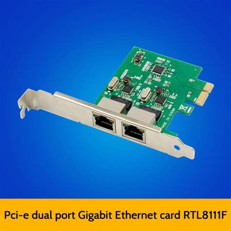 Pcie X Rtl F Dual Port Gigabit Ethernet Card F Asm E Chipset