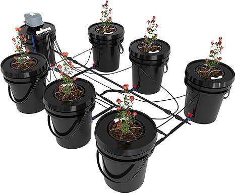 Amazon Rdwc Top Feed Drip Hydroponics Systems Buckets