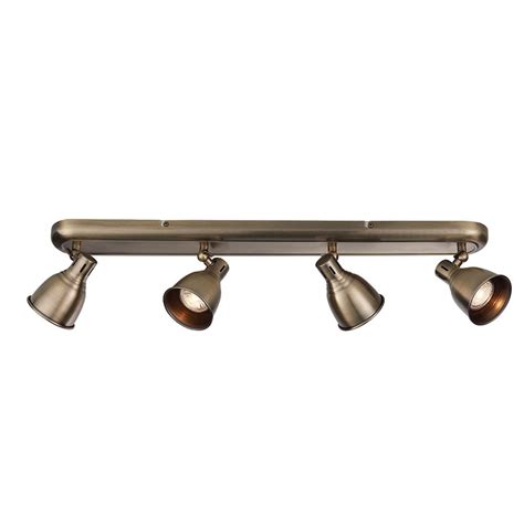 Endon Westbury Brass 4 Light Bar Spotlight Cp Lighting And Interiors