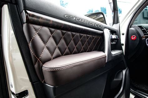 Toyota Land Cruiser Leather Seats Custom Design VIP Dark Brown — CARBI DECO