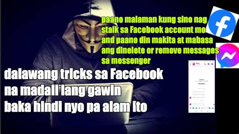 Paano Malaman Kung Sino Stalker Mo Sa Facebook Profile Mo Makita Ang