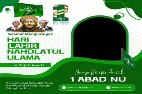 Gratis Link Twibbon Harlah Abad Nu Tahun Desain Terbaru