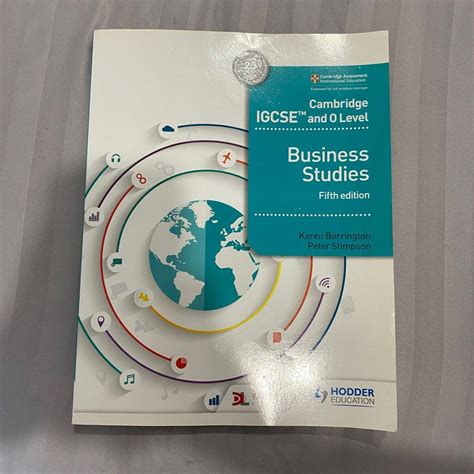 Cambridge Igcse And O Level Business Studies Coursebook Textbook