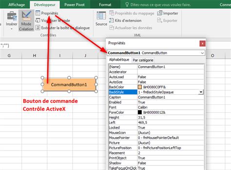 Excel Contrôles de formulaire et contrôles ActiveX