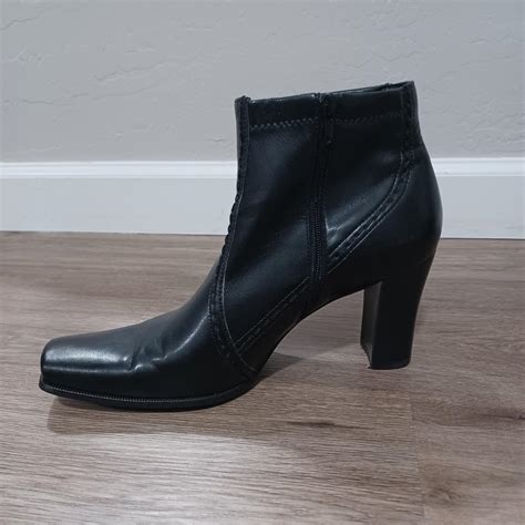 Y2k Franco Sarto Square Toed Ankle Boots These Depop