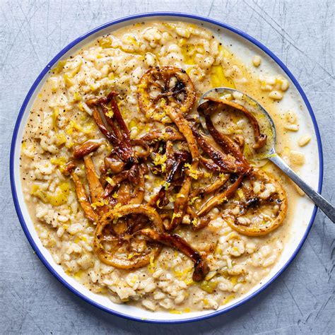 Charred Lemon & Leek Risotto with Shimeji Mushrooms | Mob