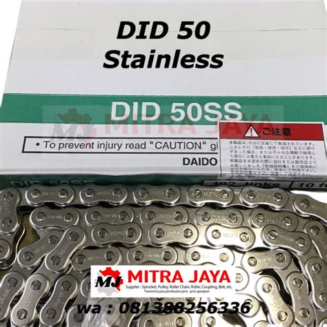 Jual RANTAI STAINLESS RS 50 1 JEPANG DID ROLLER CHAIN SINGLE SS SUS