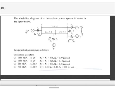 Solved The One Line Diagram Of A Simple Bus Power System Chegg