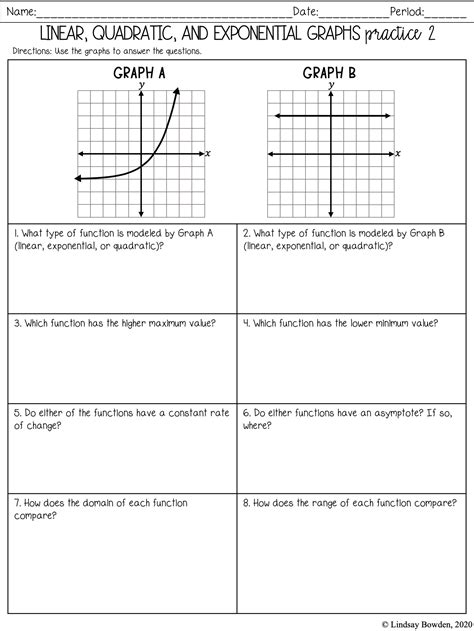 41 Linear Quadratic Exponential Tables Worksheet Worksheet Works