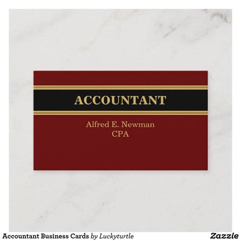 Accountant Business Cards | Zazzle | Business cards, Bookkeeping business, Accounting