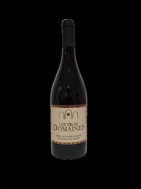 TROIS DOMAINE ROUGE 75CL Boissons Du Monde