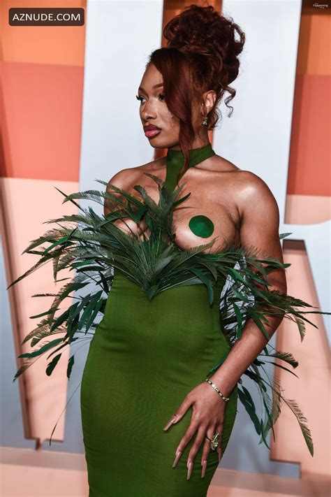 Megan Thee Stallion Stuns Sexy Shows Off Her Hot Boobs At The Vanity Fair Oscar Awards In