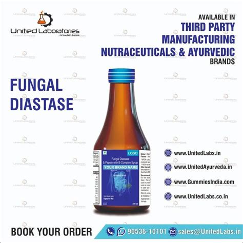 Fungal Diastase With Pepsin Syrup Packaging Ml At Rs Bottle In