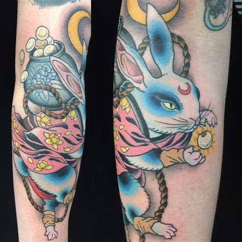 Top 75 Japanese Rabbit Tattoo Super Hot Incdgdbentre