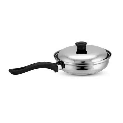 Stainless Steel Induction Base Fry Pan with & without Lid, For Kitchen ...