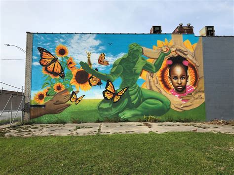 Deadline Detroit | Gallery: Detroit marks 100th mural in 'City Walls ...