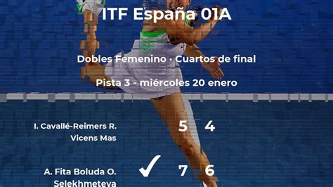 Resultados De Tenis En Directo Partido Angela Fita Boluda Y Oksana