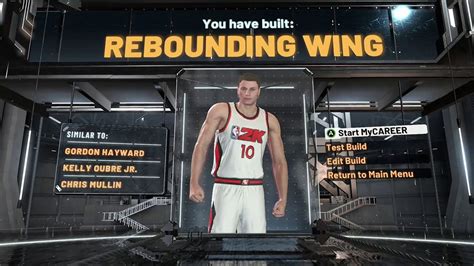 NBA 2k20 Rebounding Wing Small Foward Build YouTube