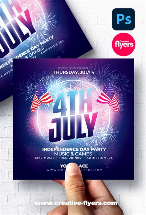 Flyer Design For 4th Of July Celebration Creativeflyers