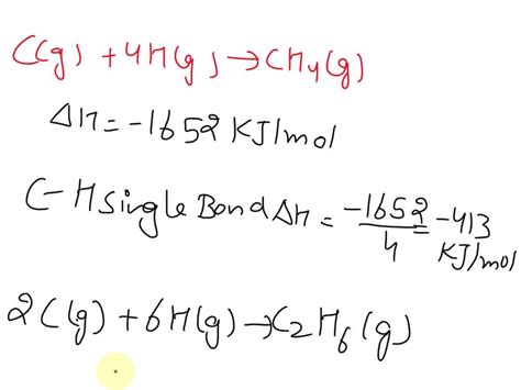 Solved The Equations For The Combination Of Gaseous Atoms Of Carbon