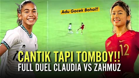 Dua Pemain Timnas Putri Adu Gengsi Duel Claudia Scheunemann Vs Zahra