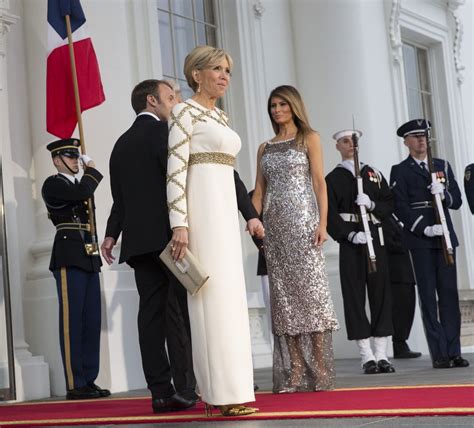 Melania Trump Sequined Chanel Dress at State Dinner 2018 | POPSUGAR ...