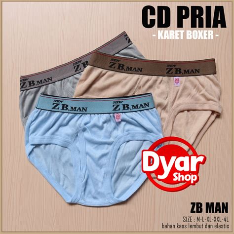 Jual CD ZB Man Karet BOXER Celana Dalam Pria Murah Berkwalitas Karet