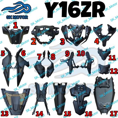 Yamaha Y Zr Y Original Inner Cover Full Set Kaver Hitam Meter Tengah