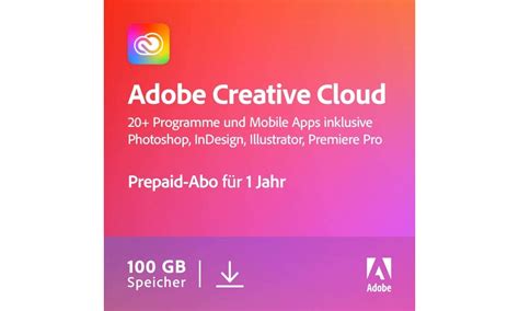 Adobe Creative Cloud Individual Alle Adobe Programme Verl Ngerung