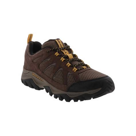 Merrell Oakcreek Low Mens Wide Width Hiking Shoe Brown Shoe Sensation