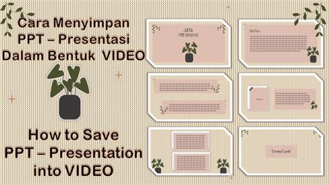 Cara Menyimpan PPT Dalam Bentuk Video Pptvideo Ppt