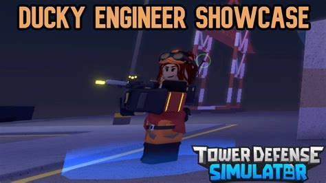 Tds Ducky Engineer Skin Showcase Tower Defense Simulator Roblox Youtube