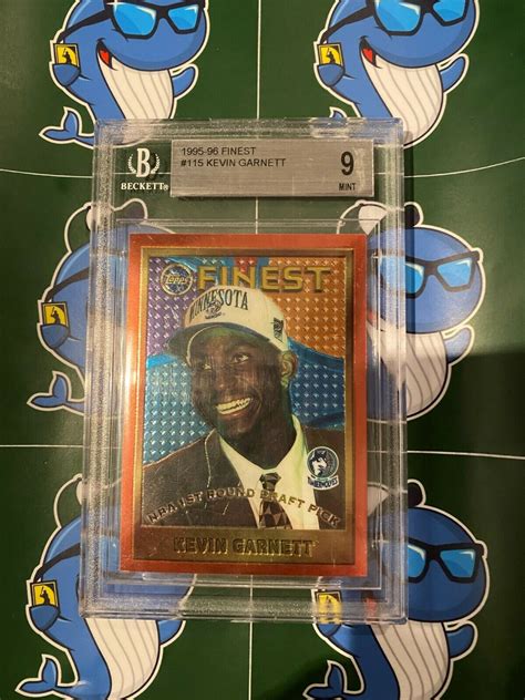 1995-96 Finest Kevin Garnett Rookie Card BGS 9