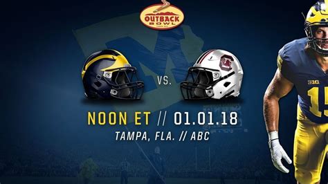 2018 Outback Bowl Hype Video Michigan Vs South Carolina Youtube