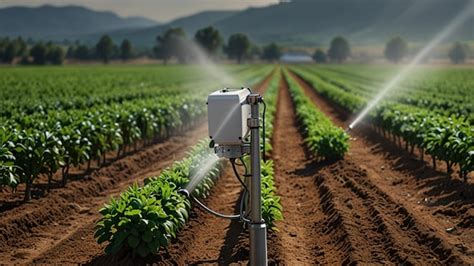 Automated Irrigation Systems In A Sprawling Smart Farm Premium Ai