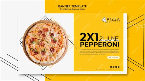 Modelo De Banner Para Restaurante De Pizza Psd Grátis