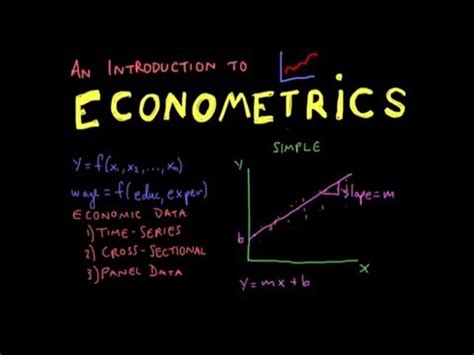 Econometrics // Lecture 1: Introduction | Exploring Economics