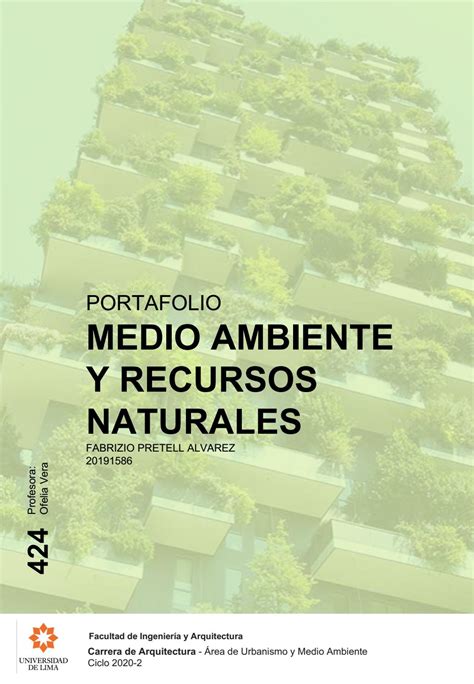 Portafolio Medio Ambiente Y Recursos Naturales Ciclo Pretell