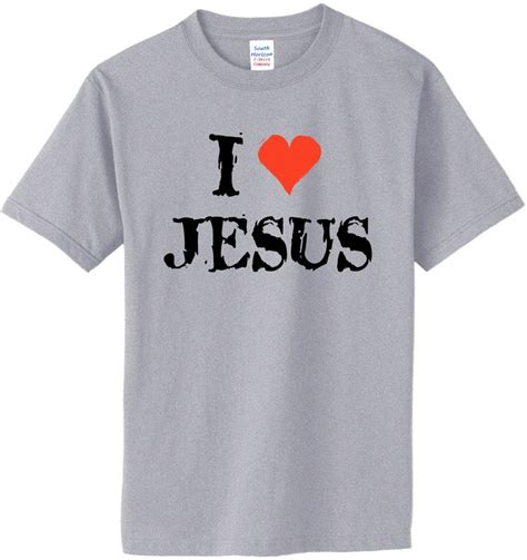 I Love Jesus On Adult And Youth Cotton T Shirt 971 Etsy