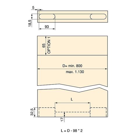 Emuca Kit de quincaillerie pour porte coulissante en bois Wall à