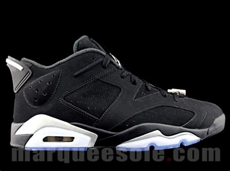 Air Jordan 6 Low Black Chrome Metallic Silver 2015 Sneaker Bar Detroit