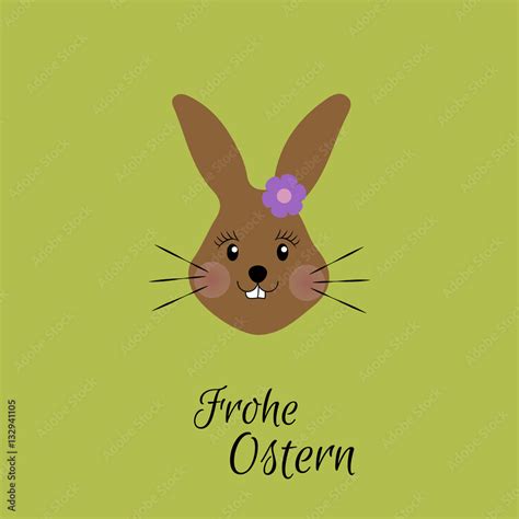 Osterhase Frohe Ostern Vektor Grafik Stock Vector Adobe Stock