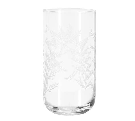 Monique Lhuillier Gabrielle Etched Cocktail Glasses Pottery Barn