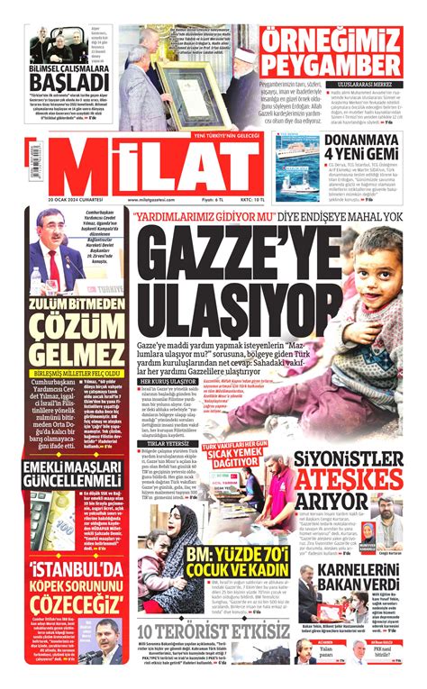 Milat Gazetesi Milat Man Et Oku Haberler Ocak