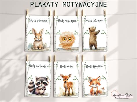 Plakaty motywacyjne wzór 1 Agrafkowe Studio