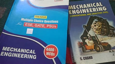 Best Book For Mechanical Engineering Objective Type Jkssb R S