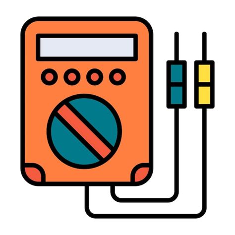 Premium Vector Voltmeter Flat Illustration